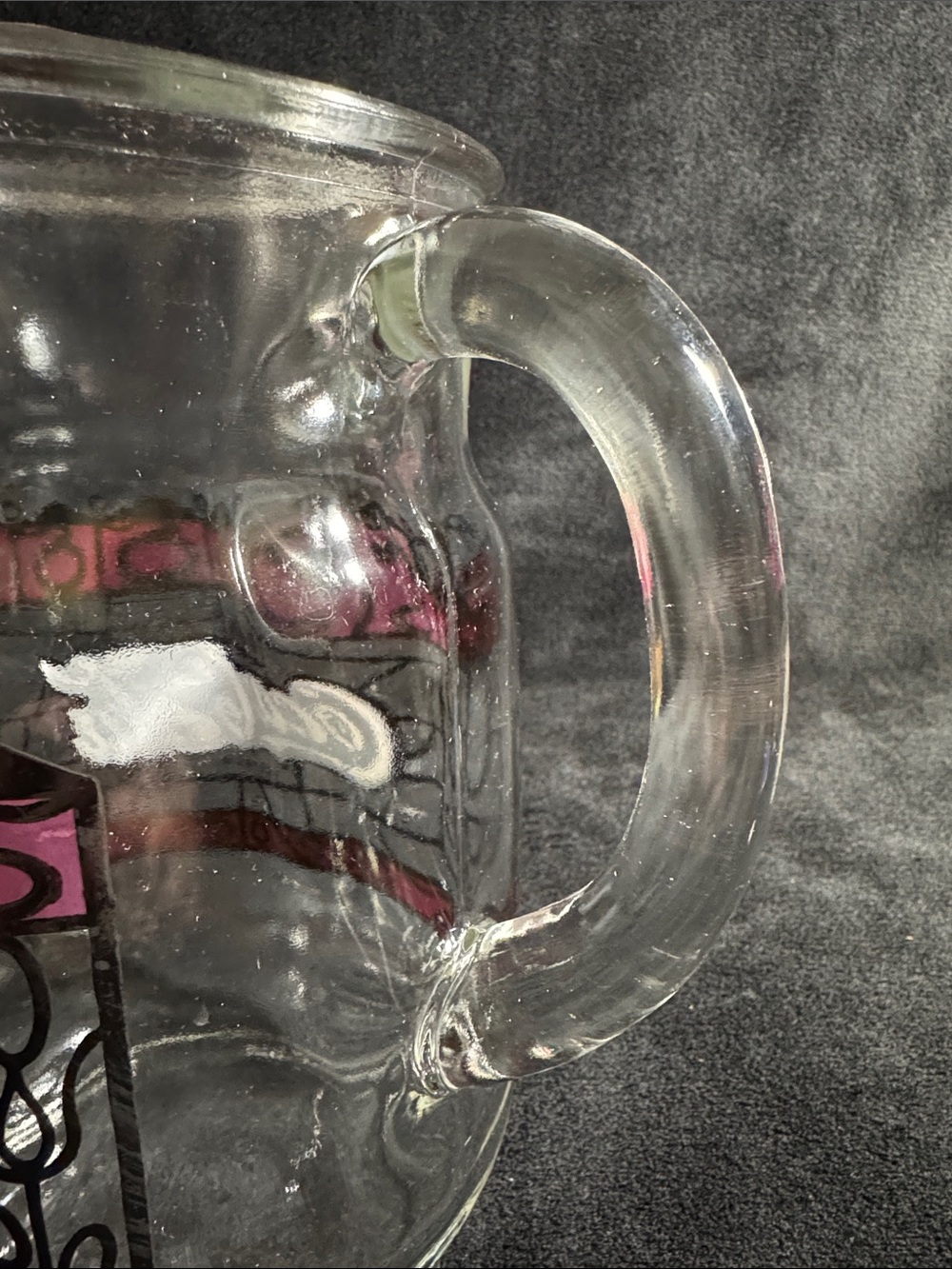Vintage 1970s Coca Cola Tiffany-style Stained Clear Glass Pitcher - Picture 6 of 11